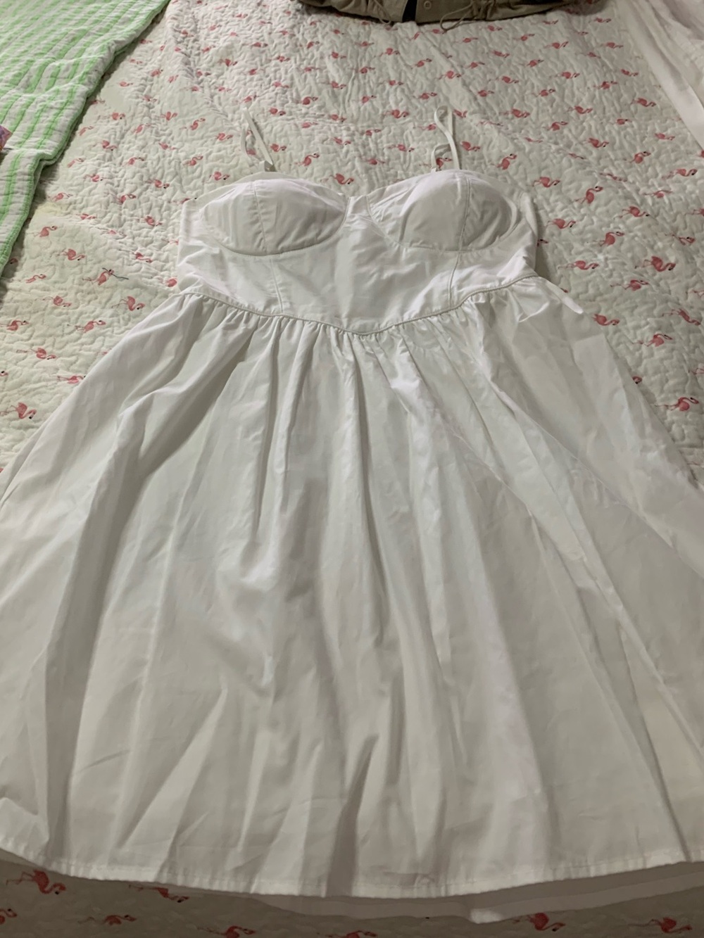 No Boundaries White Strapless Bustier Dress